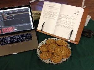 Come to the Dark Side, we've got cookies! Android Studio, Big Nerd Ranch's book and cookies. 