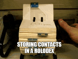This is a Rolodex