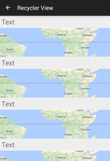 RecyclerView MapView with Lifecycle
