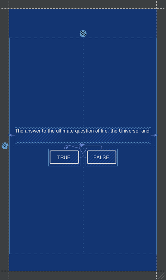 GeoQuiz layout with ConstraintLayout