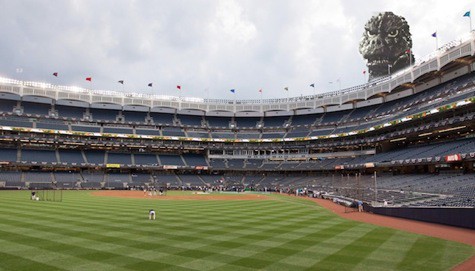 Yankee Stadium With Godizlla (original photo by Torin Olsen)