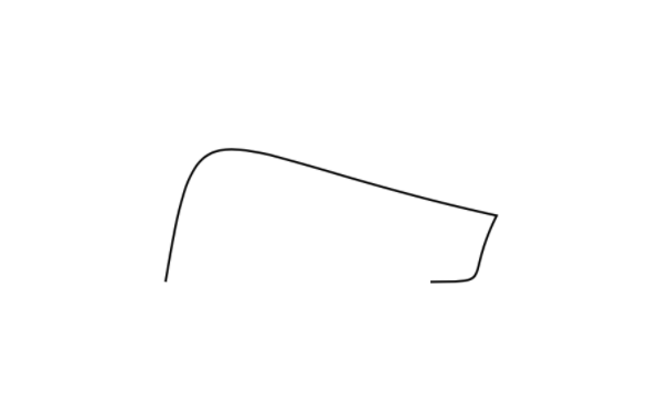 A basic outline of a car.